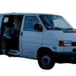 Hess Automobile - Kiravans Doppelsitzbank Drehkonsole für den VW T4  (Beifahrerseite)